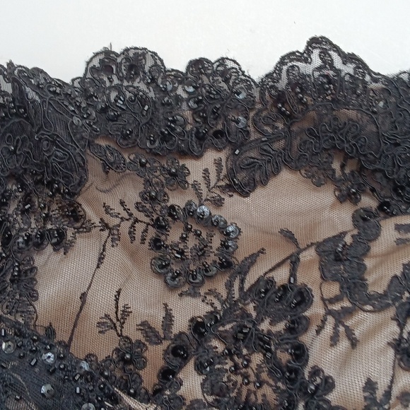 Robe De Soirée/cocktail Beautifly – Strapless – Taille 6 – Or/Noir (Neuf)